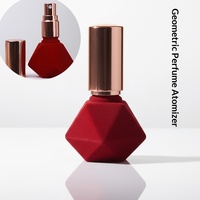 Flacon de parfum en verre géométrique, mini vaporisateur portable, couleur personnalisée, pompe de luxe légère, sans diffuseur à bâtonnets