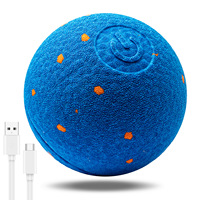 Balle de sport interactive automatique pour chiens et chats, en plastique, pour le nettoyage des dents, jouet électrique intelligent à roulement automatique pour animaux de compagnie, pour jouer en intérieur