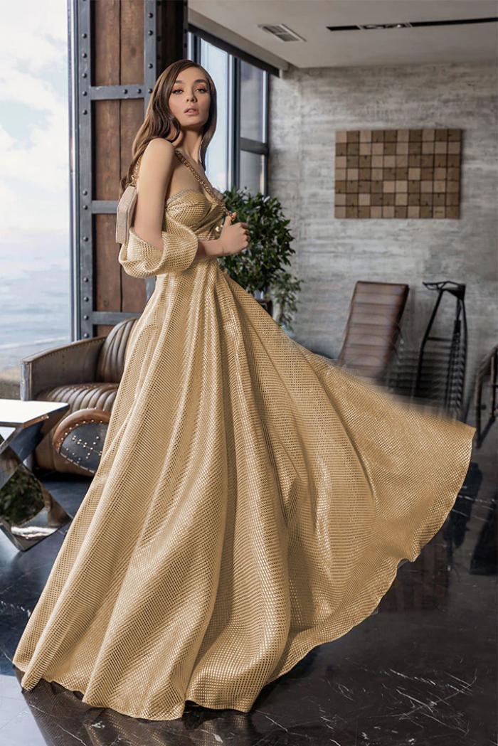 Générique Abito da sposa lungo in raso per donna, abito da sera formale, abito da cocktail, abiti da damigella d'onore con spacco chic ed elegante