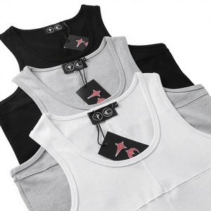 Chaleco Deportivo de Baloncesto para Hombre con Logotipo Personalizado en Relieve, 100% Algodón, Transpirable, de Secado Rápido, sin Mangas, para Fitness - Product Image 1