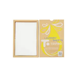 Eco-Friendly Biodegradable Laundry Detergent Sheets Solid Disposable Paper Strips for Apparel Use