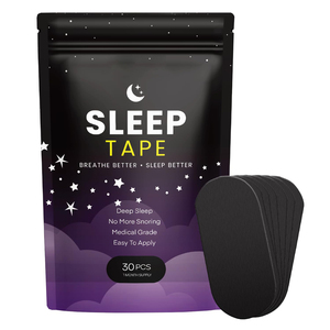 Cinta Bucal Transparente con Aroma a Menta y Lavanda, Silicona de Grado Médico y Tiras Nasales, Cinta Bucal para Dormir con Aceite Esencial - Product Image 1