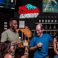Enseigne néon LED PVC authentique Coors Light, logo bière multicolore pour la décoration murale de pub, bar, maison, centre commercial