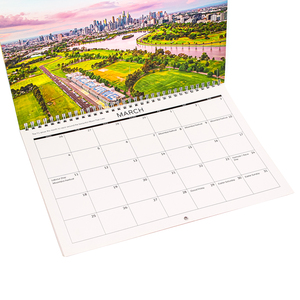 Priwell Advertising Promotional Gifts Planner Offset Printing Saddle Stitch 2024 Custom Wall Calendar Printing