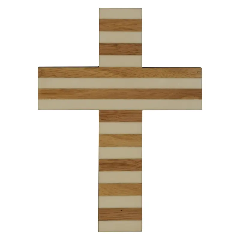 Christ Easter Religious wooden carving cross wall hanging for decoration