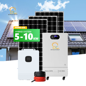 Système de stockage domestique <span class=keywords><strong>BR</strong></span> SOLAR haute efficacité 5 kWh LiFePO4, système solaire hybride 48 V à onde sinusoïdale pure 5 kW pour l'alimentation de secours à domicile - Product Image 2