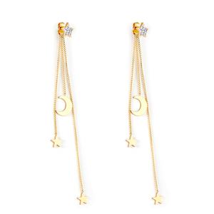 Elegant Geometric Stainless Steel <b>Small</b> Dubai Stud <b>Gold</b> White Shell Rectangle Earring for Girls - Product Image 6