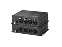 4 Kanallı XLR Dengeli Ses Fiber Optik Dönüştürücü, 20 Km SMF veya 500 Metre MMF üzerinden