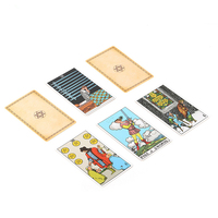 Ensemble de cartes à jouer de tarot en papier imprimable personnalisé de haute qualité jeu de cartes d'impression de jeux de cartes de tarot avec guide