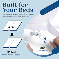 Pont de lit de convertisseur de lit de taille personnalisée pour matelas divisé connecteur de lit réglable pour matelas