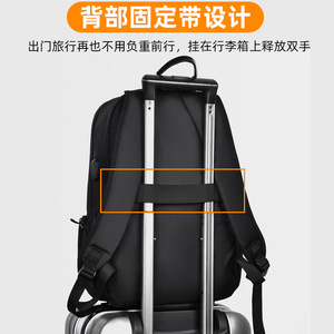 Student <b>Backpack</b> 15 Inches Waterproof <b>Computer</b> Interlayer Business Travel Lightweight Female Geometric Patterns - Product Image 2