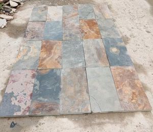 Tuile de pierre d'ardoise rouille naturelle cultivée Unionstone de haute qualité pour pavés extérieurs et piscines - Product Image 6