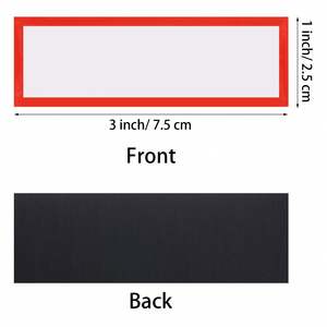 ป้ายแม่เหล็กแบบลบได้ 48 ชิ้น ขนาด 3 x 1 นิ้ว แถบแม่เหล็กเขียนได้ ลบได้ ใช้ซ้ำได้ สำหรับบ้าน สำนักงาน ห้องเรียน ไวท์บอร์ด - Product Image 3
