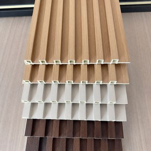 Pannelli <span class=keywords><strong>Decorativi</strong></span> a Doghe Effetto <span class=keywords><strong>Legno</strong></span> Scuro 3m Impermeabili <span class=keywords><strong>per</strong></span> <span class=keywords><strong>Pareti</strong></span> di Ristoranti e Bar, Design d'Interni Moderno - Product Image 5