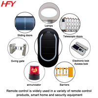 Control Remoto Universal de 4 Botones y 433 MHz con Código Variable, Automático, Impermeable, Metálico, para Abrir Puertas de Garaje, 1 Año de Garantía
