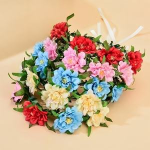 Coronas de Flores Luminosas con Luces LED, Guirnaldas de Peonías para Bodas, Cumpleaños, Mardi Gras, Fiestas - Product Image 5