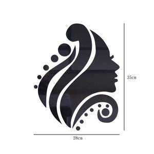 Autocollant de <span class=keywords><strong>miroir</strong></span> mural 3d, décoration de chambre de fille, autocollant doux, nouvelle collection - Product Image 6