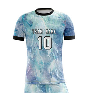High Quality Breathable Short Sleeve Soccer Uniform Team Wear Durable 100% Polyester Custom Soccer Uniform - Product Image 5