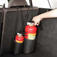 Support universel de luxe en tissu Oxford pour extincteur de voiture, fixation réglable pour coffre, Little Rice Paddy pour la sécurité automobile