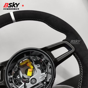 Volante in Pelle Scamosciata Aggiornato Adatto per <span class=keywords><strong>Porsche</strong></span> Cayenne <span class=keywords><strong>Cayman</strong></span> 987 Panamera 718 911 997 985 981 - Product Image 6
