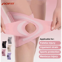 Attelle de genou réglable à pression croisée avec ressorts latéraux doubles et coussinet en silicone pour la récupération sportive après une déchirure du ménisque