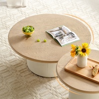 670216 Quanu nordique moderne Design créatif Fraxinus Mandshurica placage bois meubles champignon Table basse pour le salon