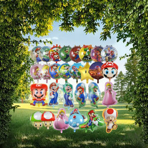 Globos de Papel de Aluminio con Diseño de <span class=keywords><strong>Mario</strong></span> <span class=keywords><strong>Bros</strong></span> en 3D, Ecológicos, con la <span class=keywords><strong>Princesa</strong></span> <span class=keywords><strong>Peach</strong></span>, para Decoración de Fiestas de Cumpleaños y Baby Shower - Product Image 3