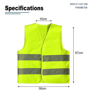 Gilet de sécurité réfléchissant en gros, vêtements de travail, gilet de sécurité personnalisé avec logo, portable, grande taille - Product Image 4