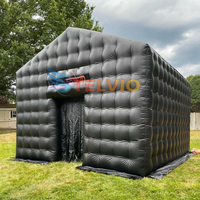 Commercial Black Air Cube Discothèque Gonflable Portable Party House Disco Party Tente Discothèque Gonflable pour Arrière-cour