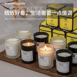 Northern Mu Scented <b>Candles</b> Cup Shaped Mixed Wax Premium Home Fragrance Sleep Aid Gift <b>Set</b> - Product Image 1