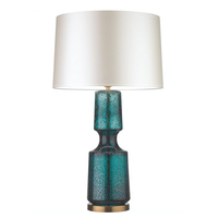 Lampe de table moderne et simple, lampe de chevet pour chambre à coucher, abat-jour en verre, lampe de table européenne de luxe