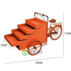 Tricicli da Carico a Pedale Adatti per Vendita di <span class=keywords><strong>Cibo</strong></span> <span class=keywords><strong>e</strong></span> Frutta, Decorazioni per Matrimoni <span class=keywords><strong>e</strong></span> Mercati all'Aperto - Product Image 5