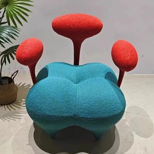 Nuevo Sofá Mini de Lujo Ligero con Forma Creativa, Diseño de Doble Capullo de Flor, Estilo Único, para Balcón - Product Image 4