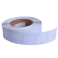 Système d'alarme antivol pour magasin, étiquette antivol EAS 40x40mm RF4040 8.2MHz, étiquette souple, étiquette de sécurité avec code-barres