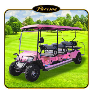 Produits de conception nouvelle et exclusive 2025, chariot de golf à 4 roues Parison rose avec 8 passagers, véhicule utilitaire électrique 2025SDZX12PTPR213 - Product Image 1