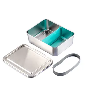 Custom Insulated Stainless Steel Bento Lunch Box Kids School Biodegradable Leakproof Tiffin Lunch Box With Lid