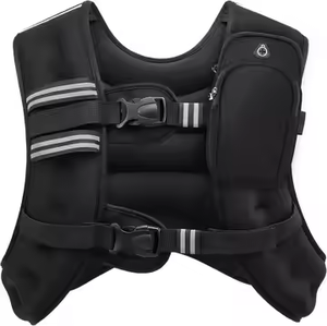 Gilet lesté réglable pour entraînement, course et marche, avec coussinets en tissu EVA, capacité 18-20 oz - Product Image 1