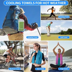 Customized Logo Print <strong>Quick</strong> <strong>Drying</strong> Ice Cold Cool Feeling Sweat Instant Microfiber Outdoor Travel Gym Sport Endure Cooling <strong>Towel</strong> - Product Image 3