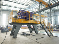 Broyeur industriel de ferraille, machine à broyer les tôles et les fûts en métal, avec garantie d'un an