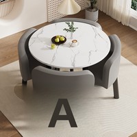 Ensemble de table et de chaises de réception commerciales, simple, flexible, multifonctionnel, négociable, librement combinable, en matériau MDF
