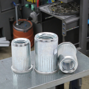 Petite tête fraisée M3-M12 bleu blanc zingué <span class=keywords><strong>Rive</strong></span> écrou corps moleté avec rayures verticales 1000 pièces/boîte pour usage industriel - Product Image 5