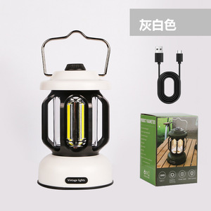 Ruibao New Retro Đèn Lồng <span class=keywords><strong>LED</strong></span> Cắm Trại Đèn Loại C Nhanh Chóng Sạc Với Abs Cơ Thể Nhà Vô Bước Mờ Cho Ngoài Trời Sử Dụng - Product Image 4