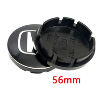 Tapas de Centro de Rueda de 56mm y 60mm para Honda Accord Civic Fit Jazz CRV CRZ City Alice Odyssey, Cubiertas de Llanta con Emblema de Logotipo para Coche
