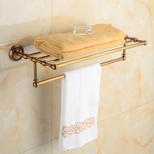 Porte-serviettes tout cuivre antique européen pour pâte à frire Twists Design moderne Porte-serviettes <span class=keywords><strong>de</strong></span> bain Pendentif Étagère <span class=keywords><strong>de</strong></span> salle <span class=keywords><strong>de</strong></span> bain pour hôtel - Product Image 6