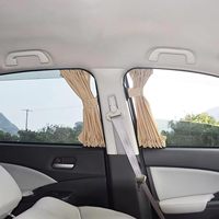 2 pièces de pare-soleil pliables pour vitres latérales de véhicules - 100% polyester, ignifuge et isolant pour toutes les saisons