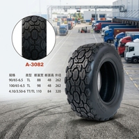 Pneu HOTA BRAND 4.10/3.50-6TL en caoutchouc naturel noir pour kart, VTT, quad, mini-moto, scooter, tondeuse à gazon