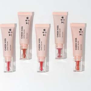 OEM al por mayor cosméticos <span class=keywords><strong>5</strong></span> colores mate mejilla tinte vegano impermeable Gel crema colorete Etiqueta Privada maquillaje pigmentado líquido rubor - Product Image 5