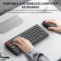 Set Keyboard dan Mouse Nirkabel Mini 2.4G Baru untuk Android Desktop Laptop PC TV Box