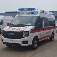 Ambulance d'urgence JMC pour hôpital, ambulance médicale de surveillance et de sauvetage des patients avec 4 bouteilles d'oxygène de 40L