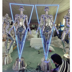 Escultura Moderna <span class=keywords><strong>de</strong></span> Mujer en Resina, Artesanía con Luz LED Giratoria, Robot Mujer, Esculturas <span class=keywords><strong>de</strong></span> Diosa en Resina <span class=keywords><strong>de</strong></span> Fibra <span class=keywords><strong>de</strong></span> Vidrio, Lámpara <span class=keywords><strong>de</strong></span> Arte <span class=keywords><strong>de</strong></span> Diseño <span class=keywords><strong>de</strong></span> Lujo - Product Image 6